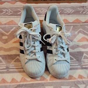 adidas Kids White and Black Sneakers